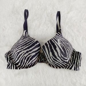 Victoria's Secret The Nakeds Black & White Zebra Lined Full Coverage Bra P2500